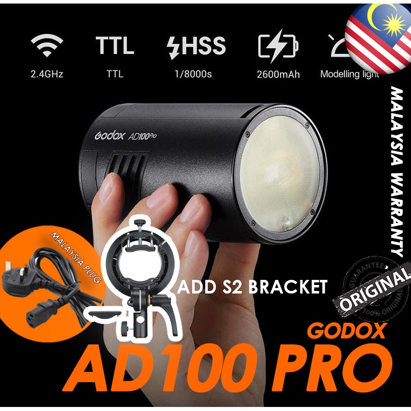 Godox AD200 Pro AD300 Pro AD100 Pro TTL X2 Mini Outdoor Strobe