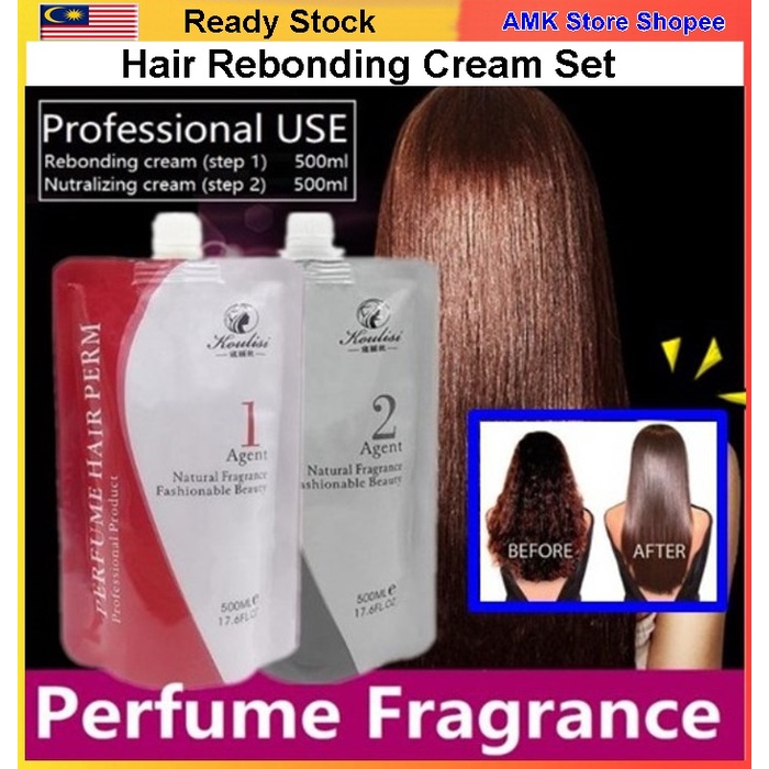 Hair Rebonding Cream Ubat Krim Lurus Rambut Rebonding 500ml