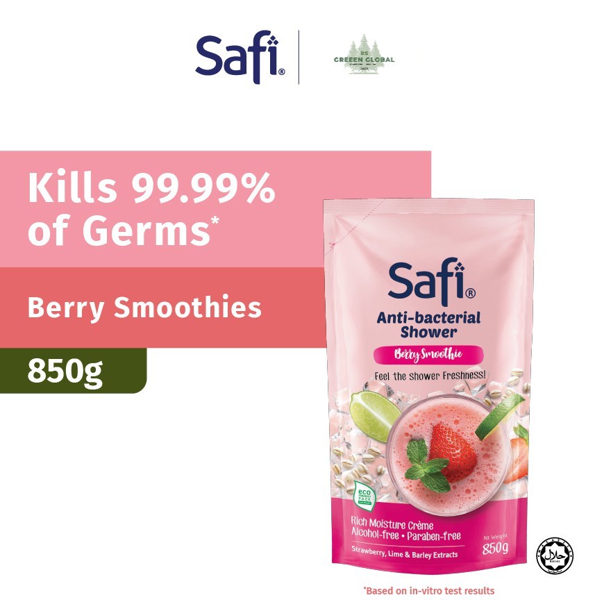 SAFI Antibacterial Shower Cream Berry Smoothie (850g) | Shopee Malaysia