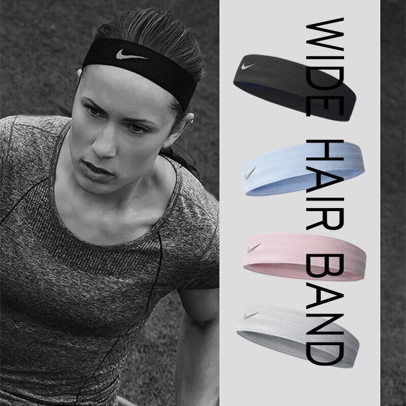 Nike Reflective Logo Non slip Dri Fit Headband Running Fitness Workout Gym Sports Yoga Headband Hairband Shopee Malaysia