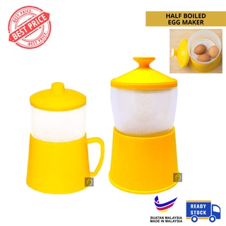 【WUCHT】Plastic Half Boiled Egg Maker / Half Boiler Egg Maker / Malaysian  Traditional Egg Container - Maximum 4 large eggs Egg Boiler Pink / Egg  Boiler