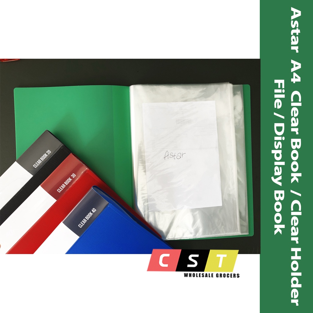 Astar A4 Clear Book/Clear Holder File/Display Book | Shopee Malaysia