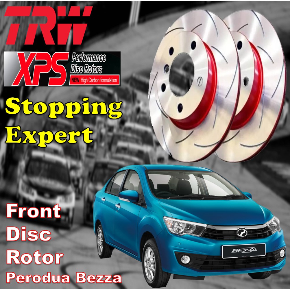 TRW XPS Perodua Bezza Brake Front Disc Rotor Shopee Malaysia