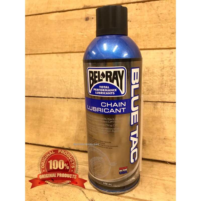CHAIN LUBE 400ML BLUE TAC BELRAY /BEL RAY 100 ORIGINAL Y16ZR Y16 Y15