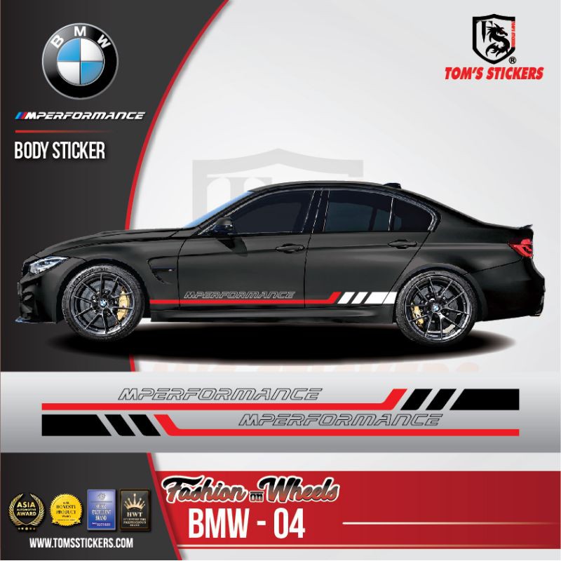 Buy M Performance Motorsport Car Emblem Sticker Set Decal for BMW