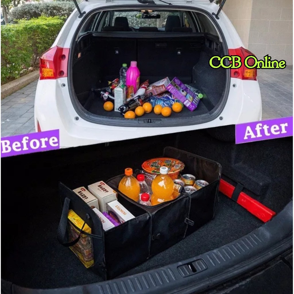 Bag Trunk Boot Organizer Foldable Side Grid Car Folding Insulation ...