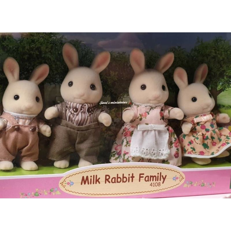 Sylvanian families milk rabbit family | Shopee Malaysia