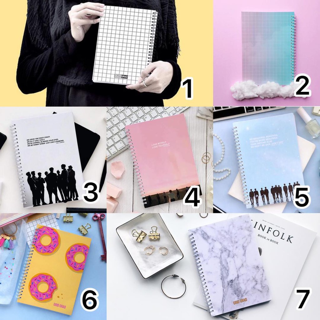 Reject Notebook Grid Pages Shopee Malaysia