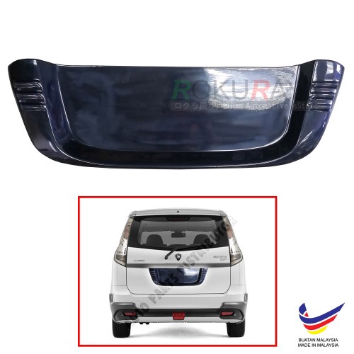 Proton Exora 2009 Rear Custom OEM ABS Number Plate Holder Black ...