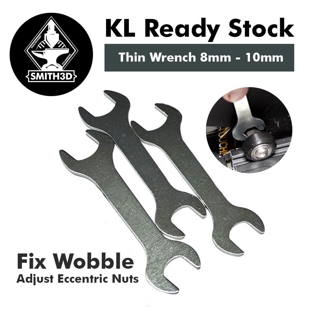 Thin Wrench 8mm - 10mm Double Head Spanner for Adjusting Eccentric Nuts ...