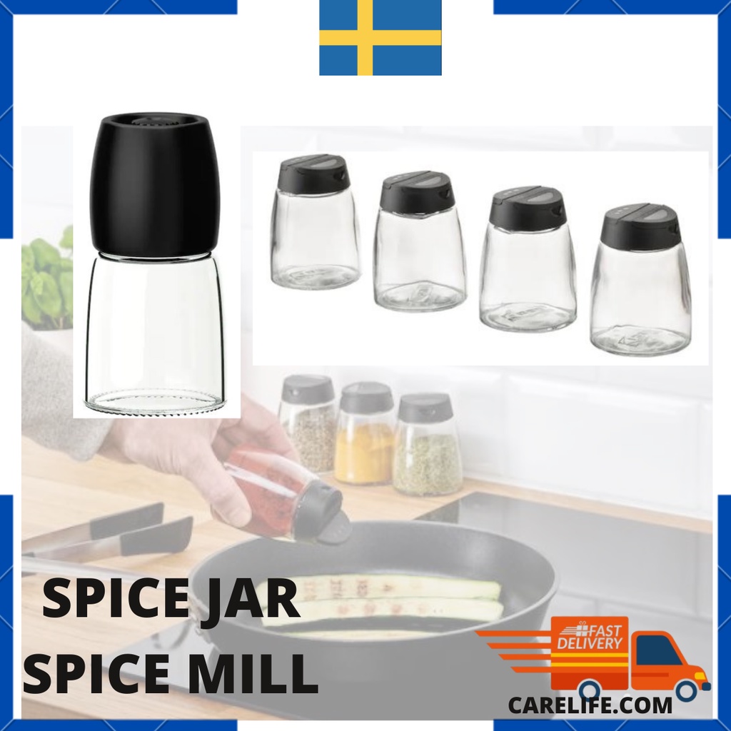 I KEA 365 IHARDIG Spice jar glass black15 cl Spice mill 12.5cm Shopee Malaysia