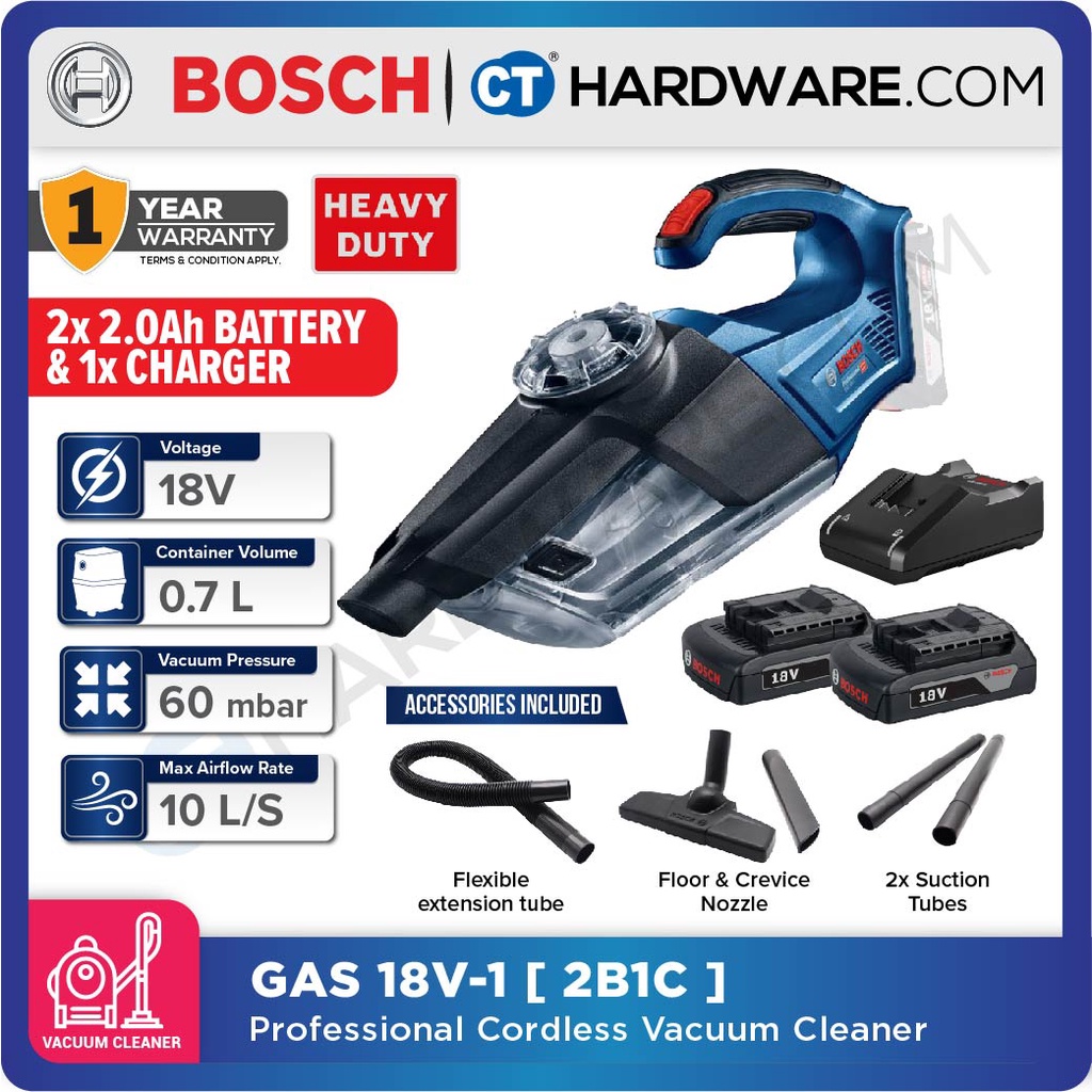 Bosch 18v cordless discount hoover