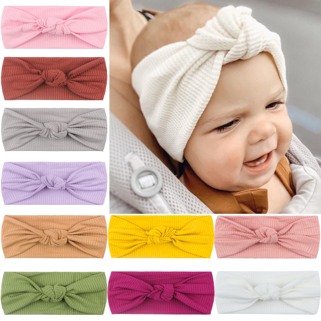 New Born Baby Turban Hat Combed Cotton Baby Girls Headband - China Turban  and Baby Hat price