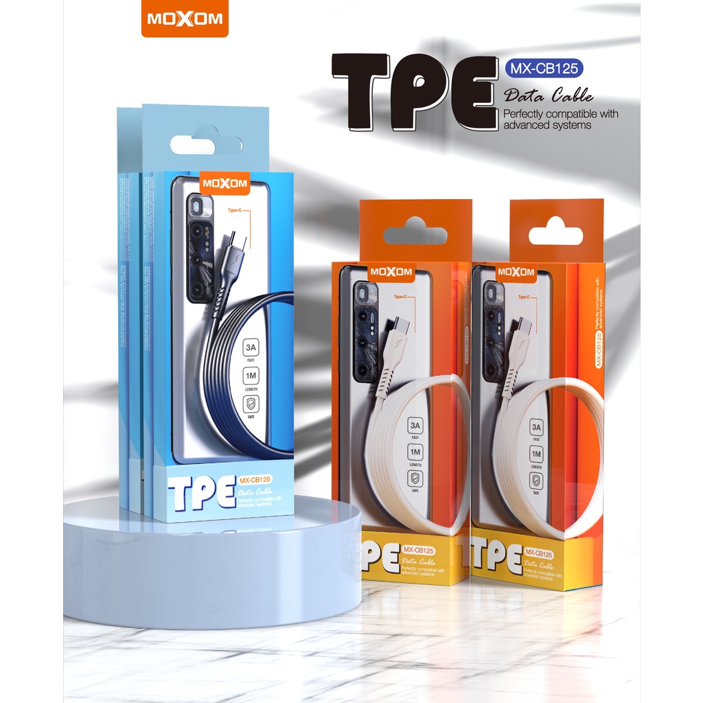 🔥READY STOCK🔥 MOXOM TPE CABLE 3A MX-CB125 1 METER | Shopee Malaysia
