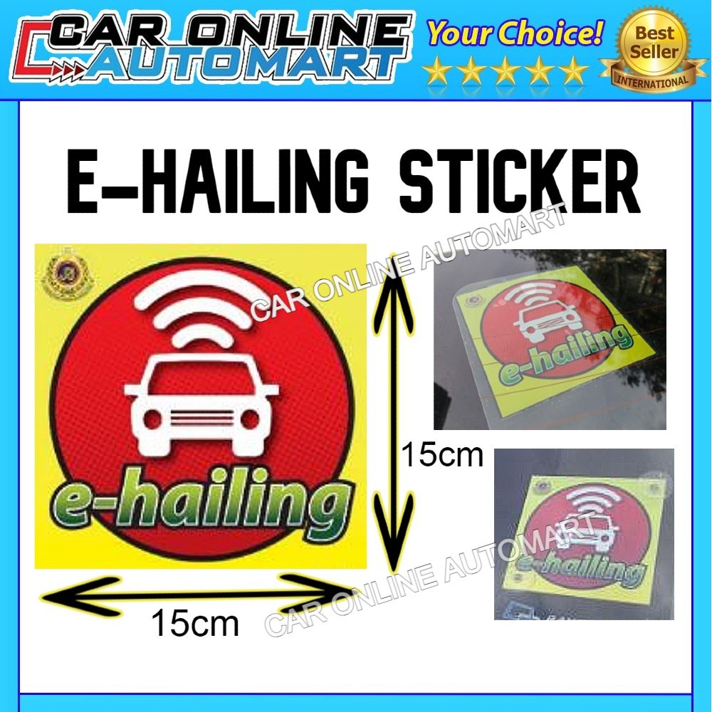 E-Hailing sticker for car ( NO RUBBER SUCTION!!!!! ) | Shopee Malaysia