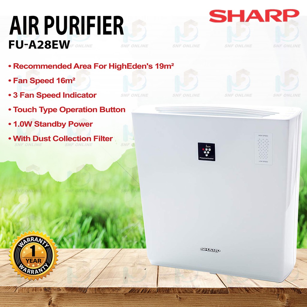 Sharp Air Purifier FU A28E W Shopee Malaysia