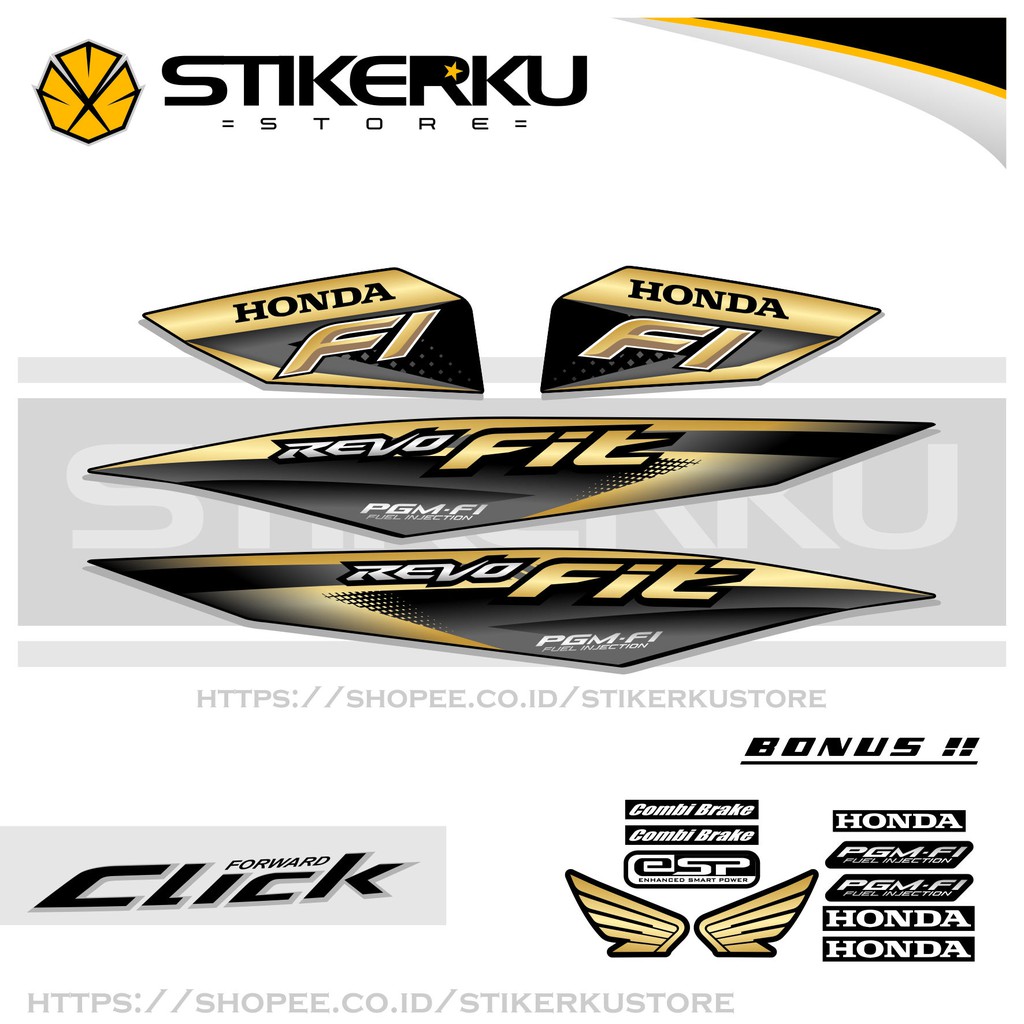 Striping Revo Fit Fi Sticker Revo Fit Sticker Revo Fit Fi Stock Decal Wave Shopee Malaysia