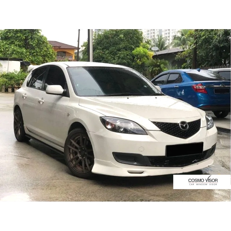 4pcs Outside Mount JDM 2.0 mm Visor Rain Guard Mazda MPV 1999 2000 2001
