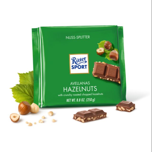 Ritter sport hazelnut chocolate 100g | Shopee Malaysia