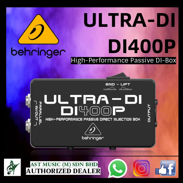Behringer ULTRA-DI DI400P High-Performance Passive DI-Box | Shopee Malaysia