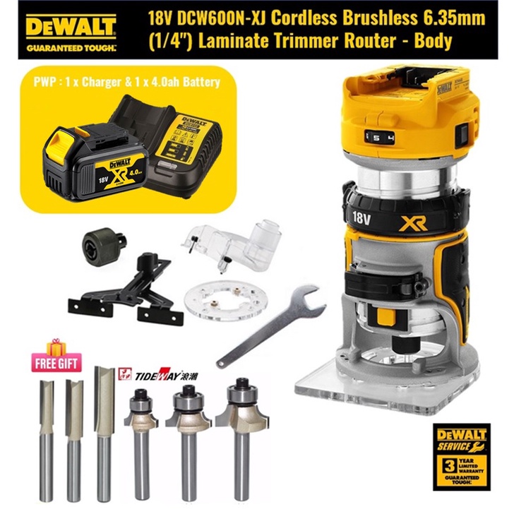 Router dewalt online 18v