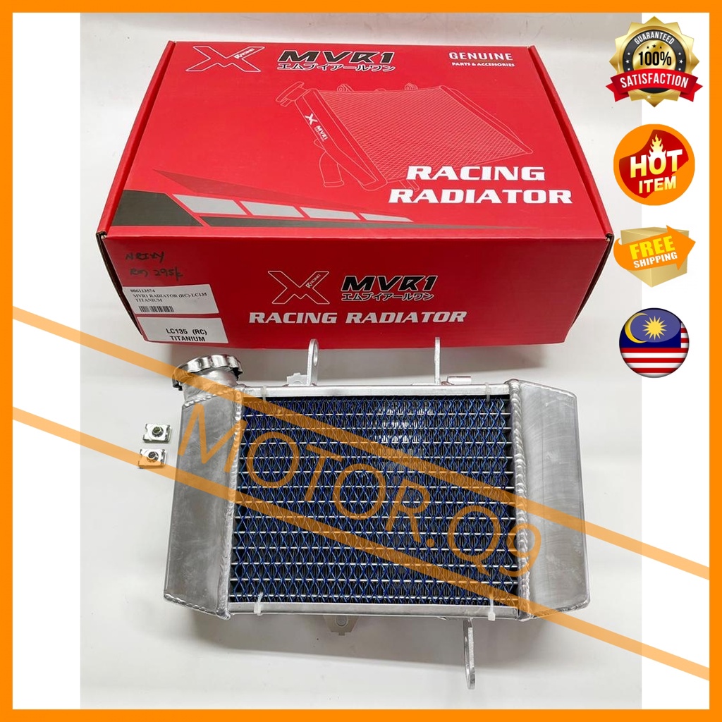 MVR1 Yamaha LC135 / LC 135 / 135LC RC Style Titanium Radiator Tangki ...