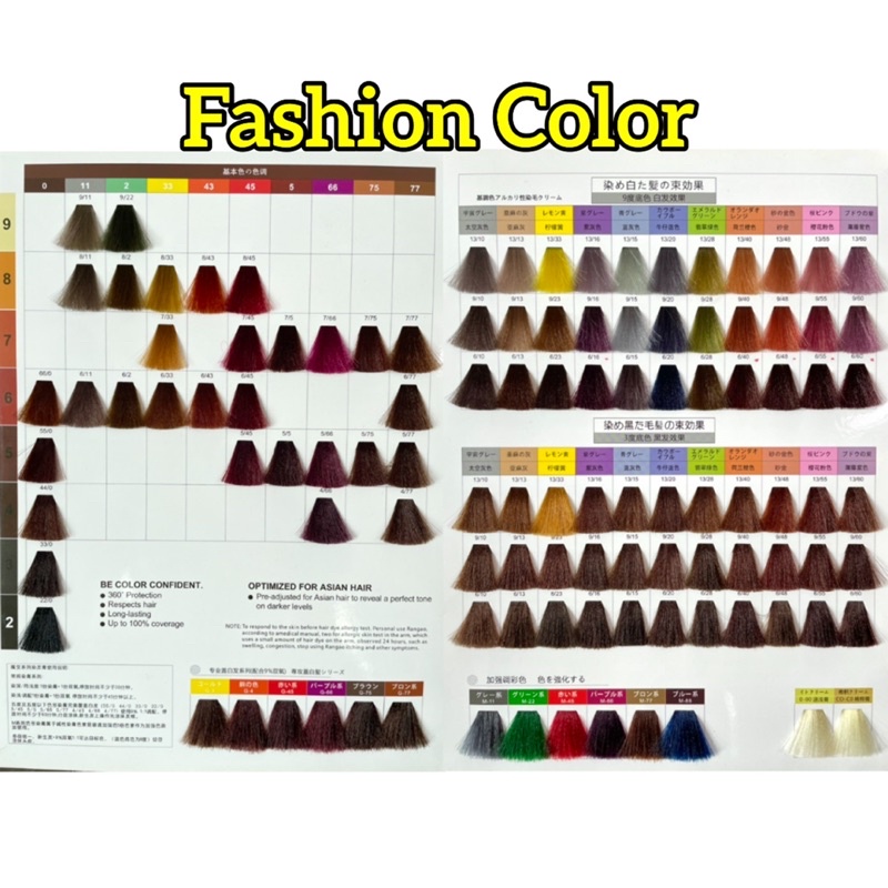 Hair Salon Color Professional Japan Hair Color 100ml Shopee Malaysia