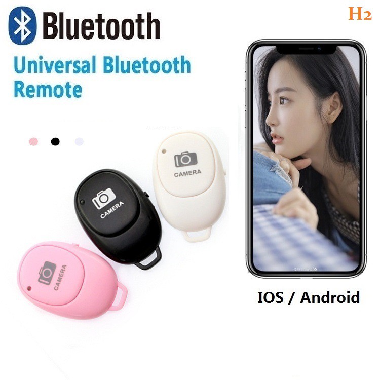 H2 Wireless Bluetooth Remote Control Selfie Camera Shutter For iOS ...
