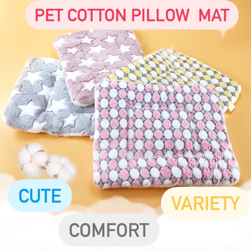 Pet Velvet Cotton Cushion Pillow Pad Rabbit Mat Pad Dog Cat Rabbit