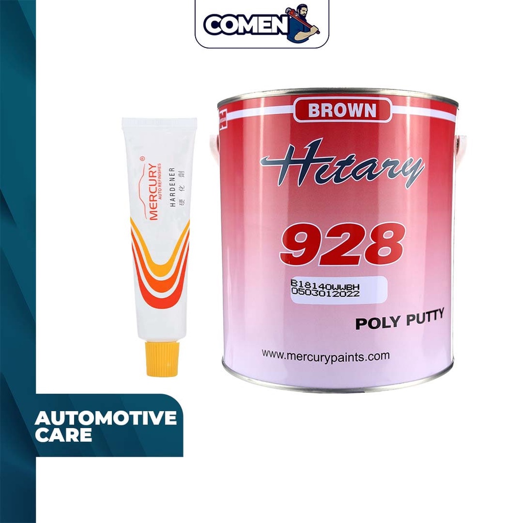 MERCURY Nissan Hitary 928 Poly Putty (Brown) 4KG With Hardener Car ...
