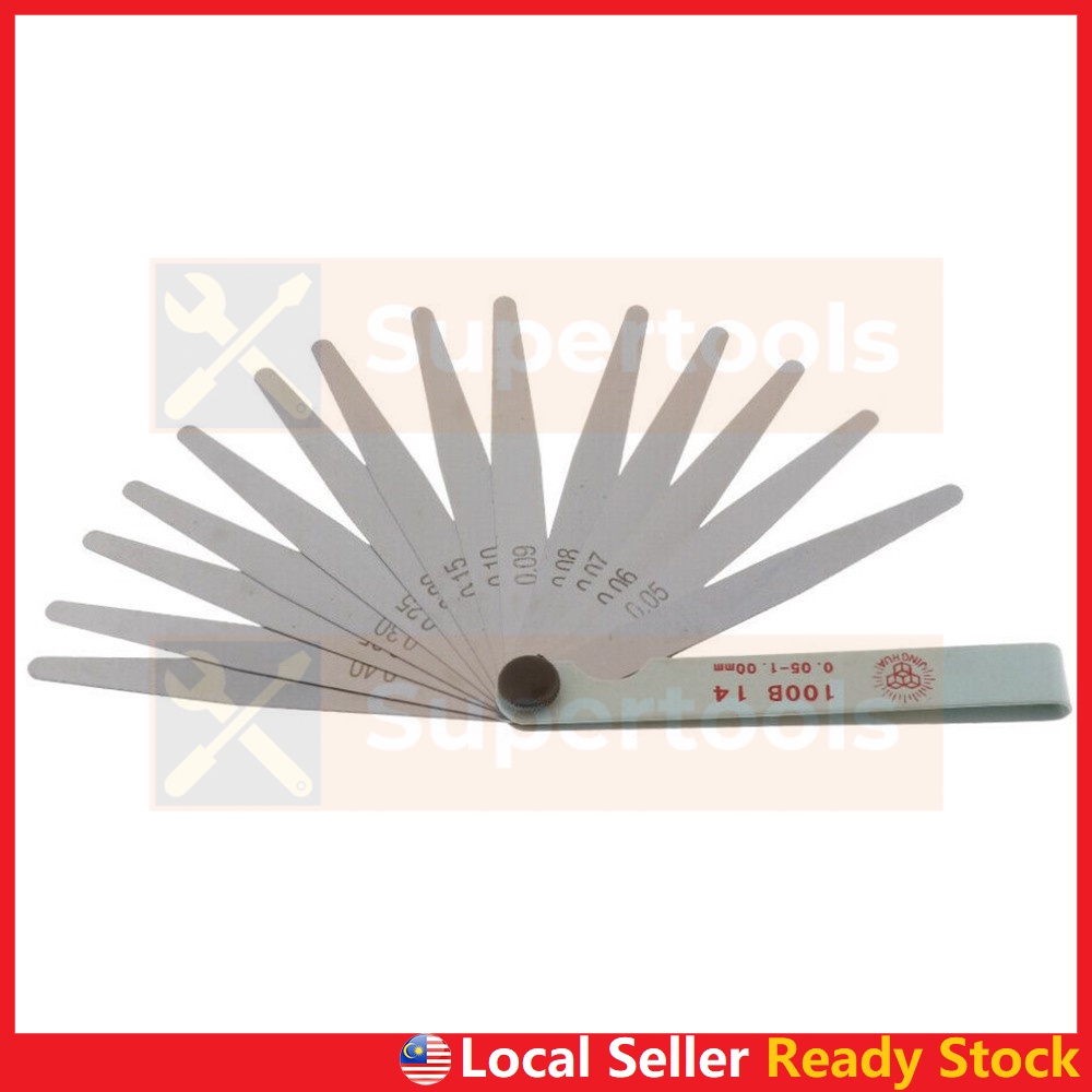 Metric Feeler Gauge Thickness Gauge 32/17/16/14 Blade Filler Feller