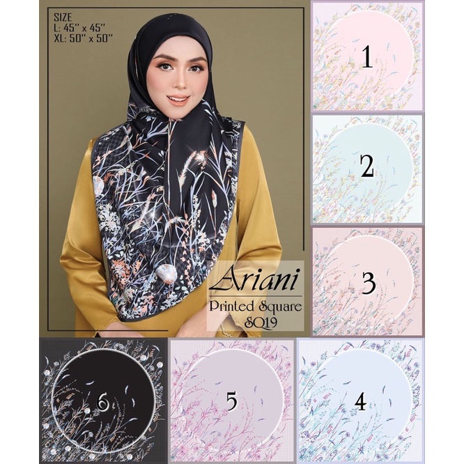 [New Arrival] Ariani SQ19 Tudung Bawal Square Inspired With Diamond ...