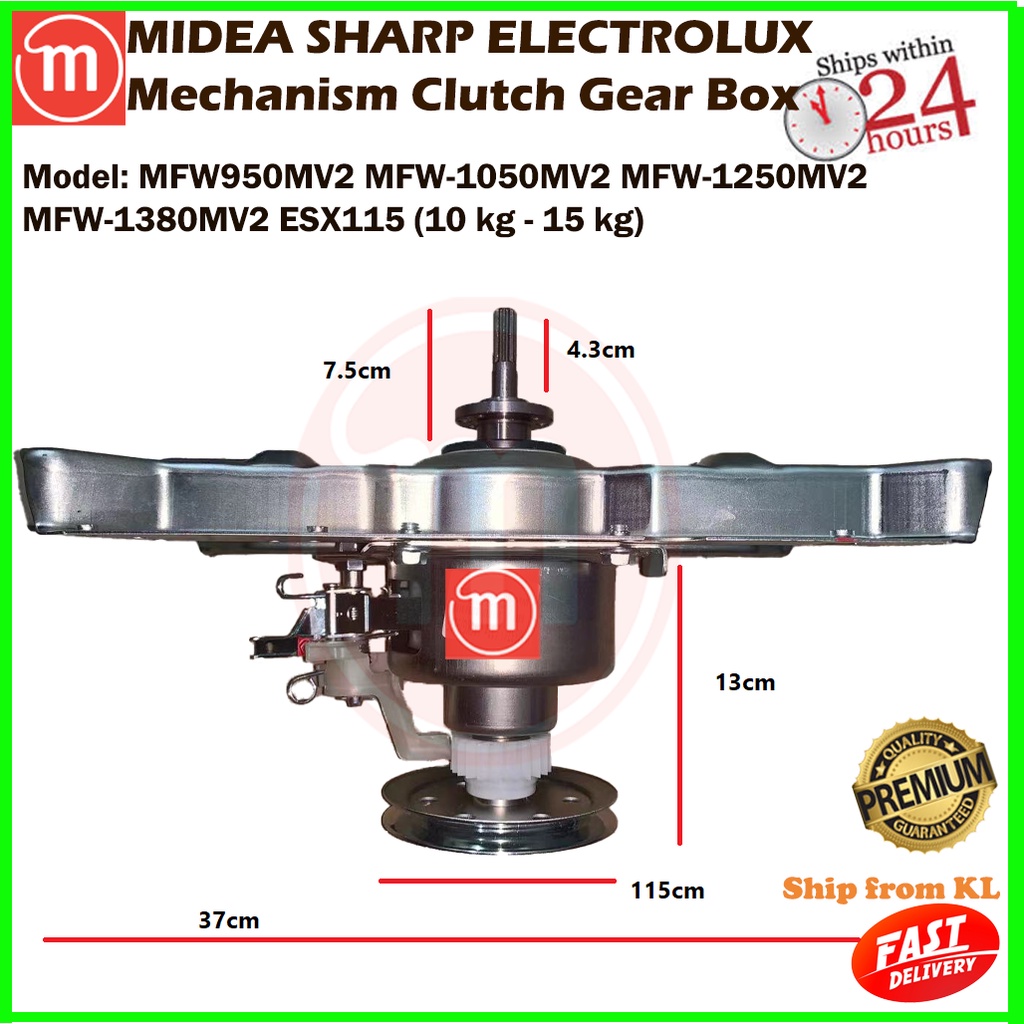 MIDEA / SHARP 10 KG 15 KG Washing Machine Mechanism Clutch Gear Box ESX115 MFW950MV2 MFW
