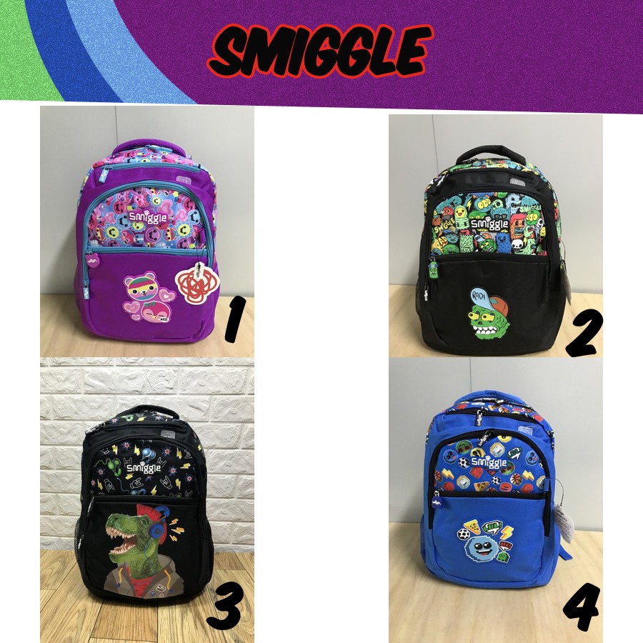 NEW Bag Sekolah SMIGGLE Boy And Girl Beg Backpack for Kids 3 5