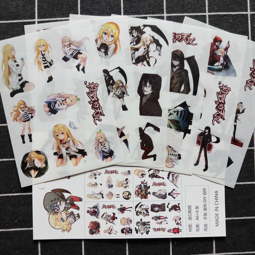 [Sticker] Angels of Death Anime Stickers (6 Sheets) | Shopee Malaysia