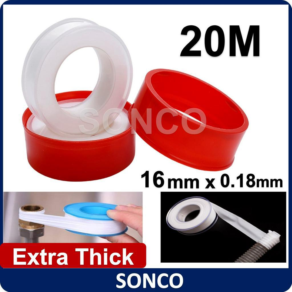 20M (16MM X 0.18MM) PTFE Thread Seal Tape Water Plumber Teflon Tape