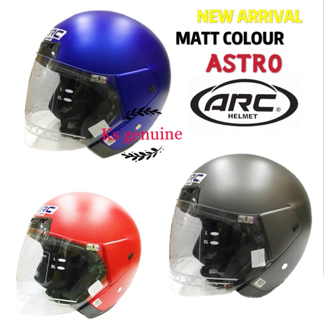 ARC ASTRO HELMET 🔴MATT COLOUR🔵 | Shopee Malaysia