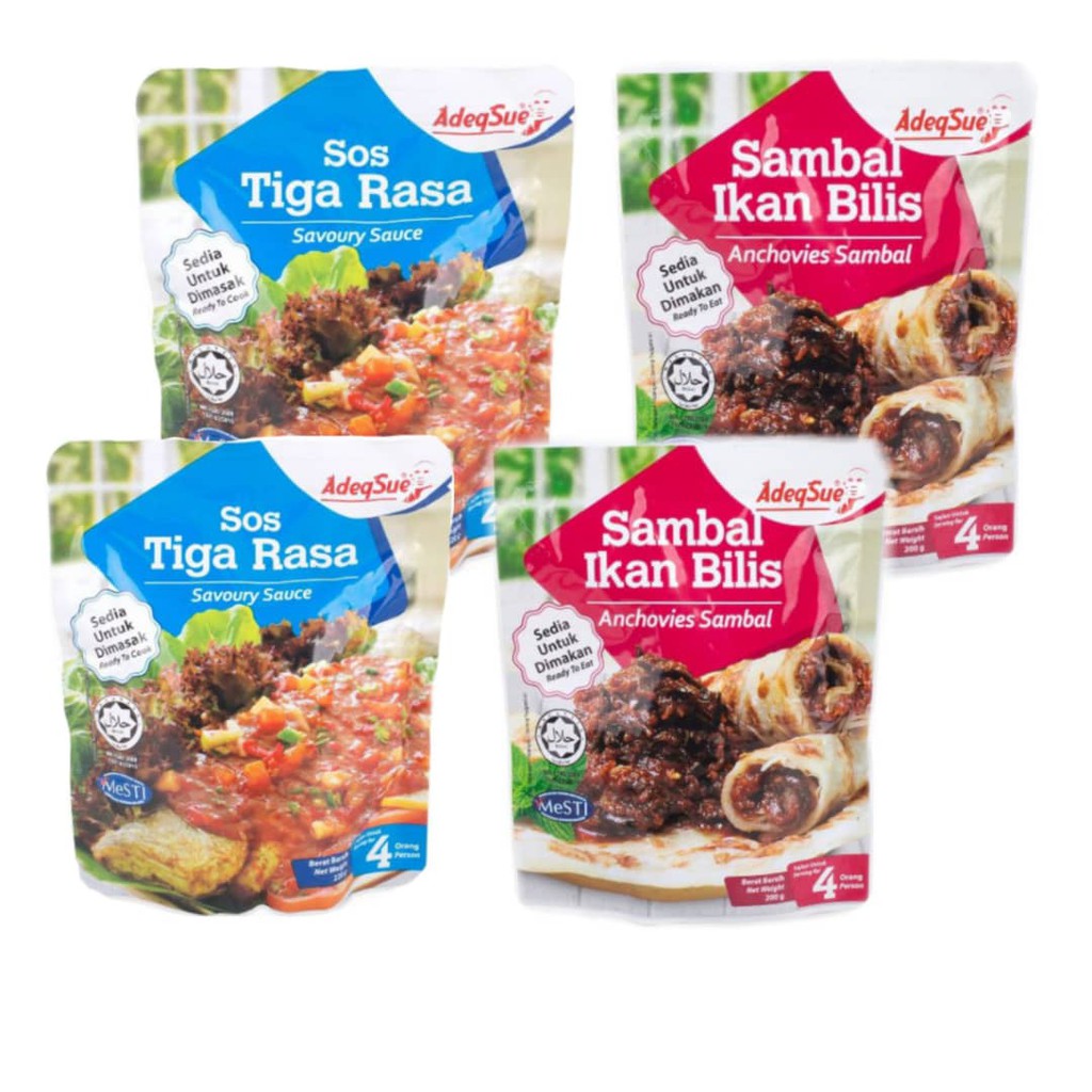 COMBO PACK ADEQSUE (SOS TIGA RASA DAN SAMBAL IKAN BILIS) | Shopee Malaysia