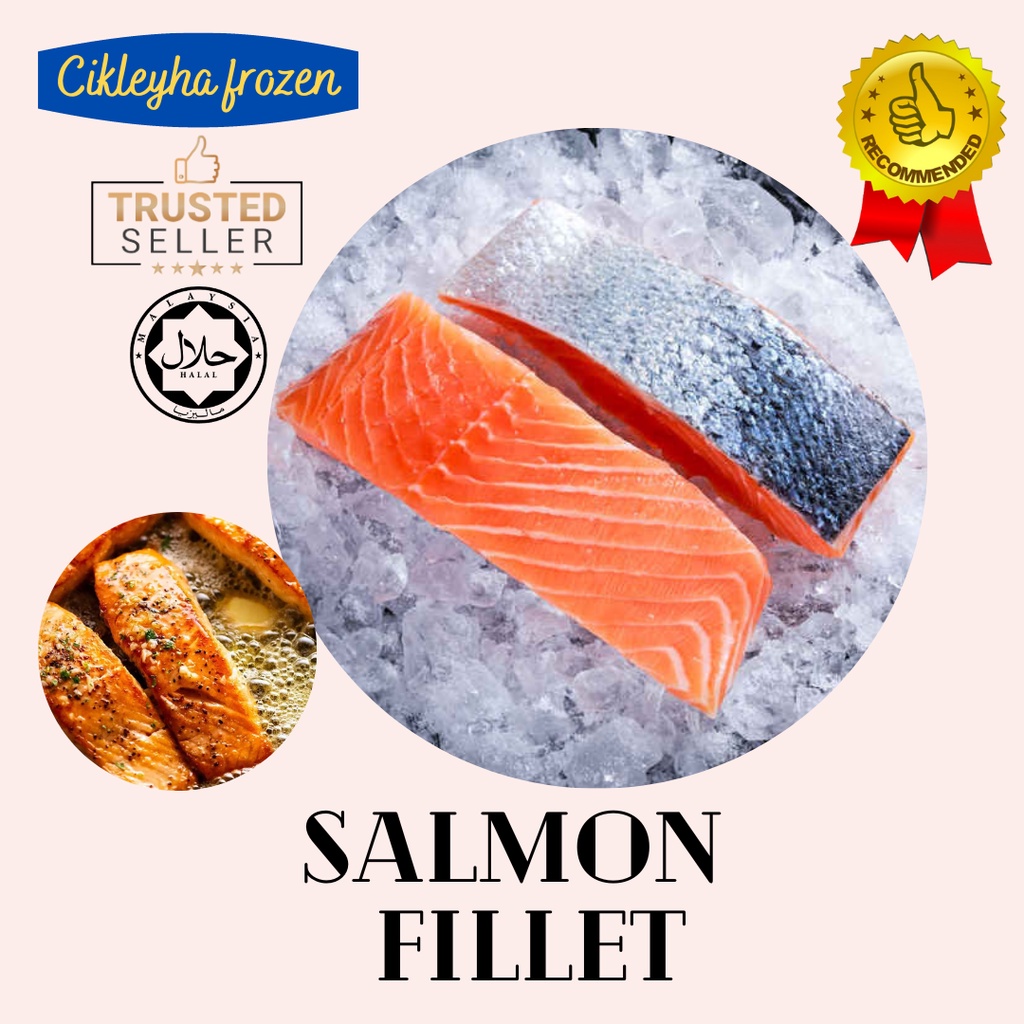 Salmon Fillet/Salmon Portion Cut/No Bone/Boneless Salmon 200-250g