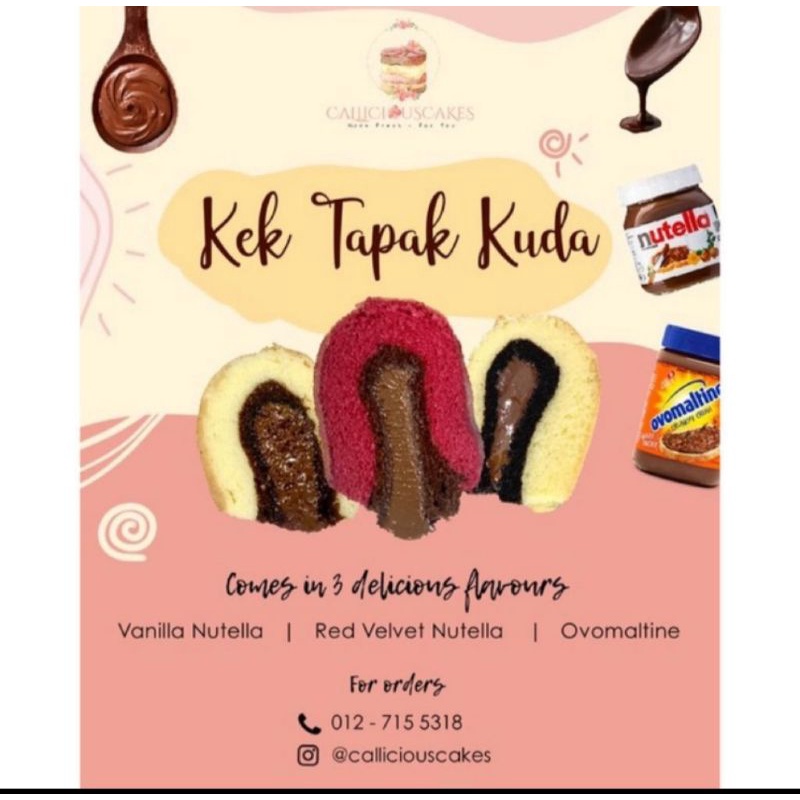 Kek Tapak Kuda Vanilla Ovomaltine And Red Velvet Shopee Malaysia