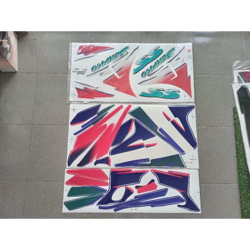 Sticker Kawasaki Superkips KRZ SERPICO 150 bukan KR KRR 150 zsr cyclone ...