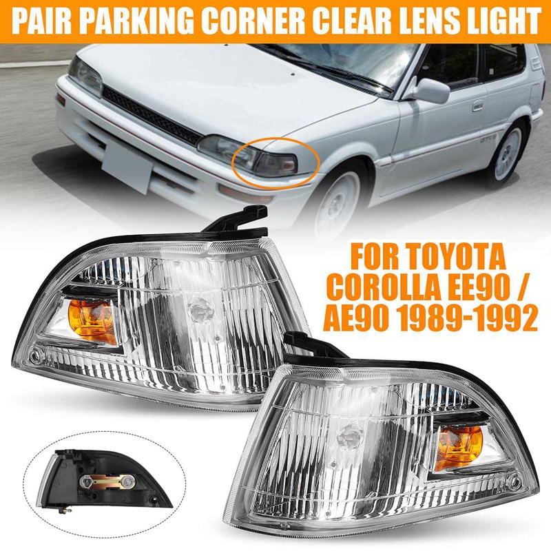 1 Pair Car Front Corner Lamp Signal Lamp Light For Toyota Corolla EE90 ...