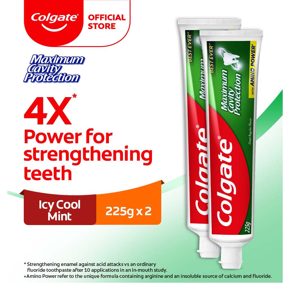 Colgate Maximum Cavity Protection Icy Cool Mint Flavour Toothpaste ...