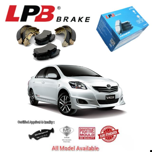 Toyota Vios NCP93 Front & Rear Brake Pad LPB EPro Premium Semi Metalic