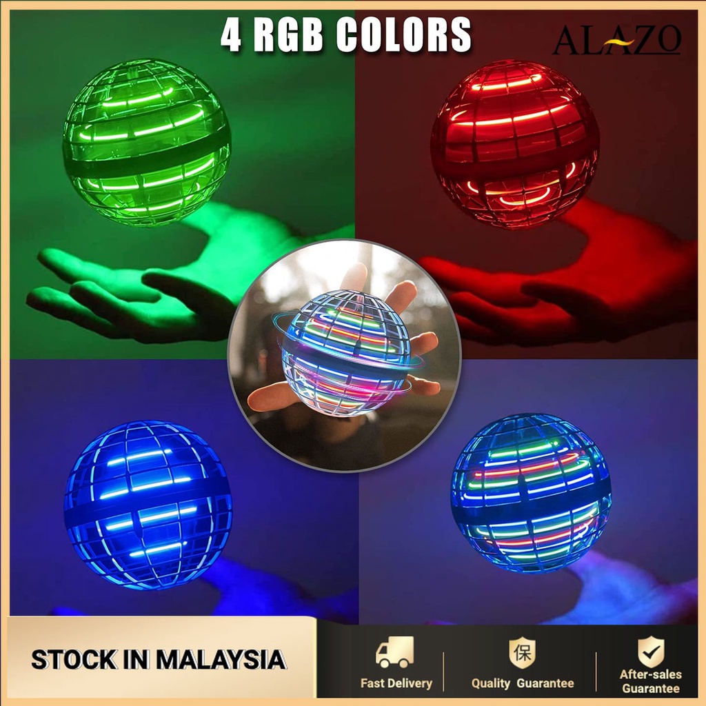 Flying Ball Toys Mini Drone Flying Ball 360 Rotating Magic Controller ...