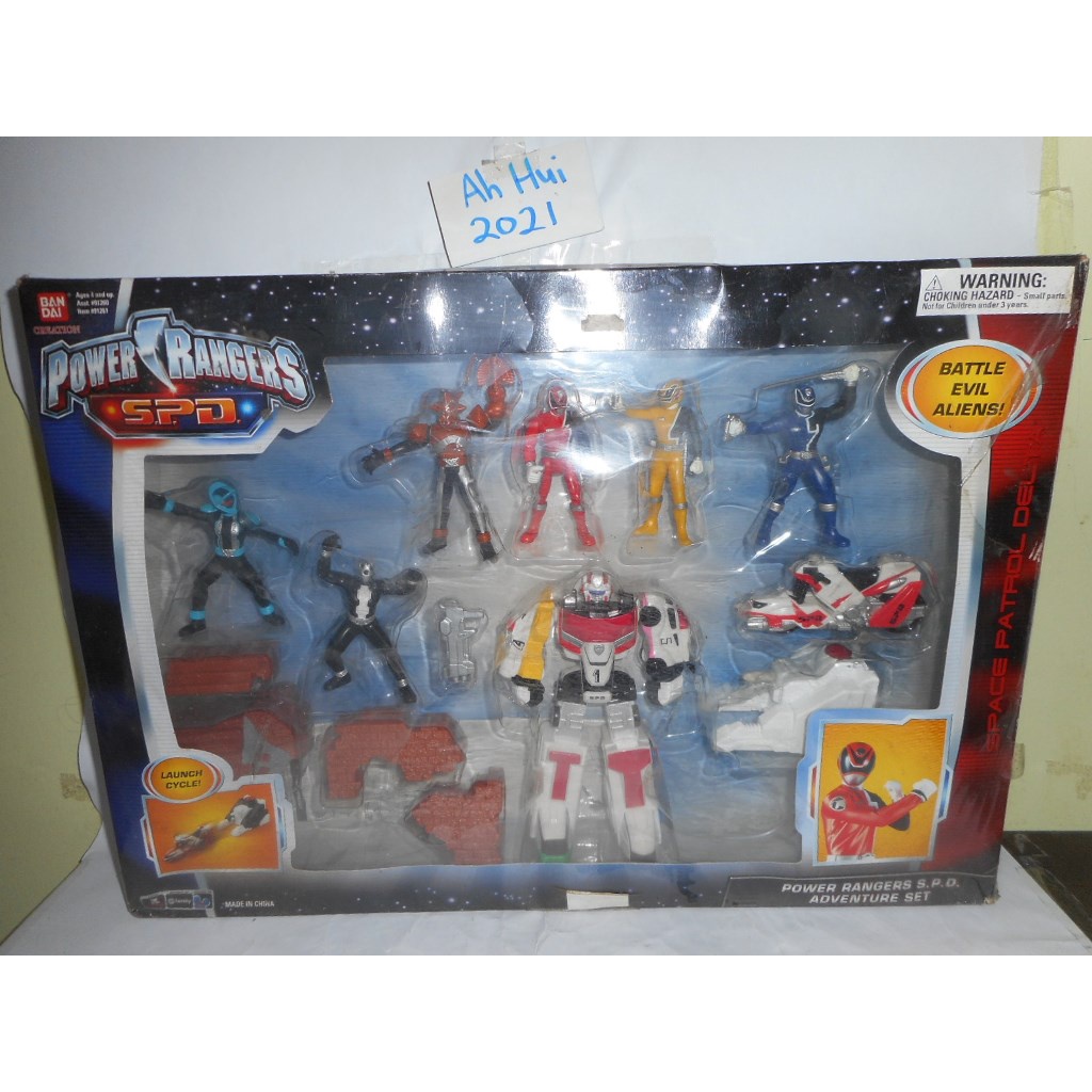 100% ORIGINAL BANDAI Power Rangers SPD Adventure Set: Delta Squad ...