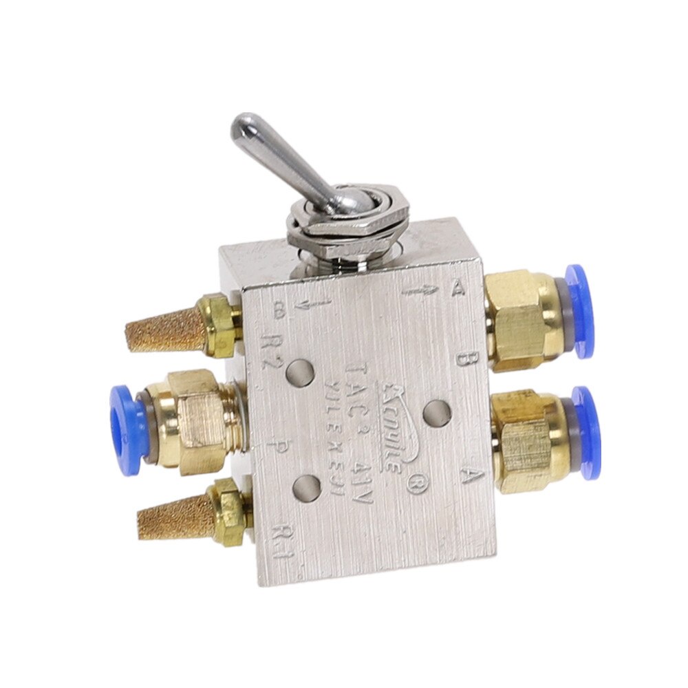 TAC2-41V Exhaust valve Silver Tone Alloy 2 Position 5 Way 1/8