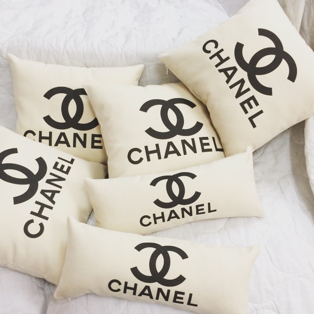 White store chanel pillow