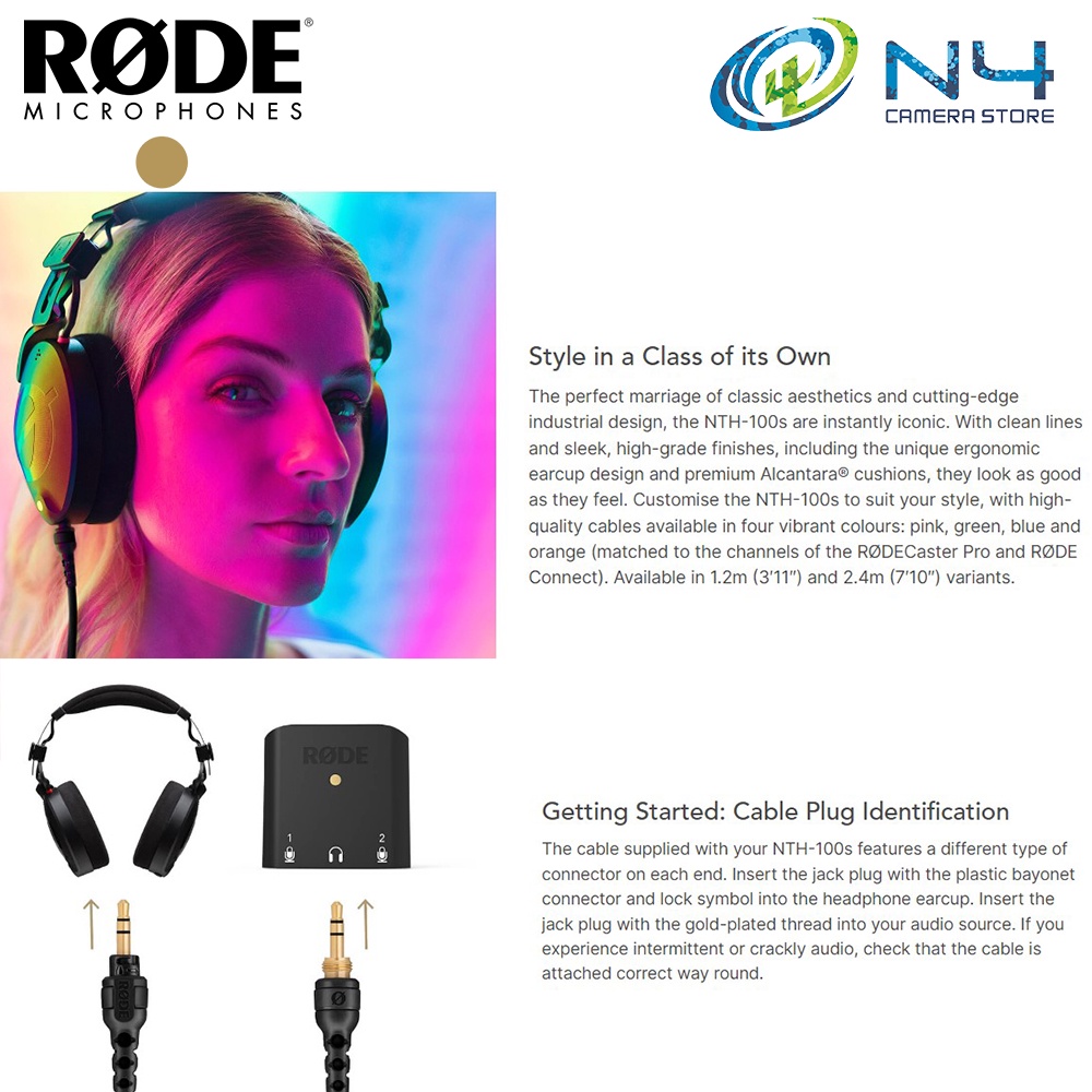RODE NTH-100 Professional Over-Ear Headphones NTH100 | Shopee Malaysia