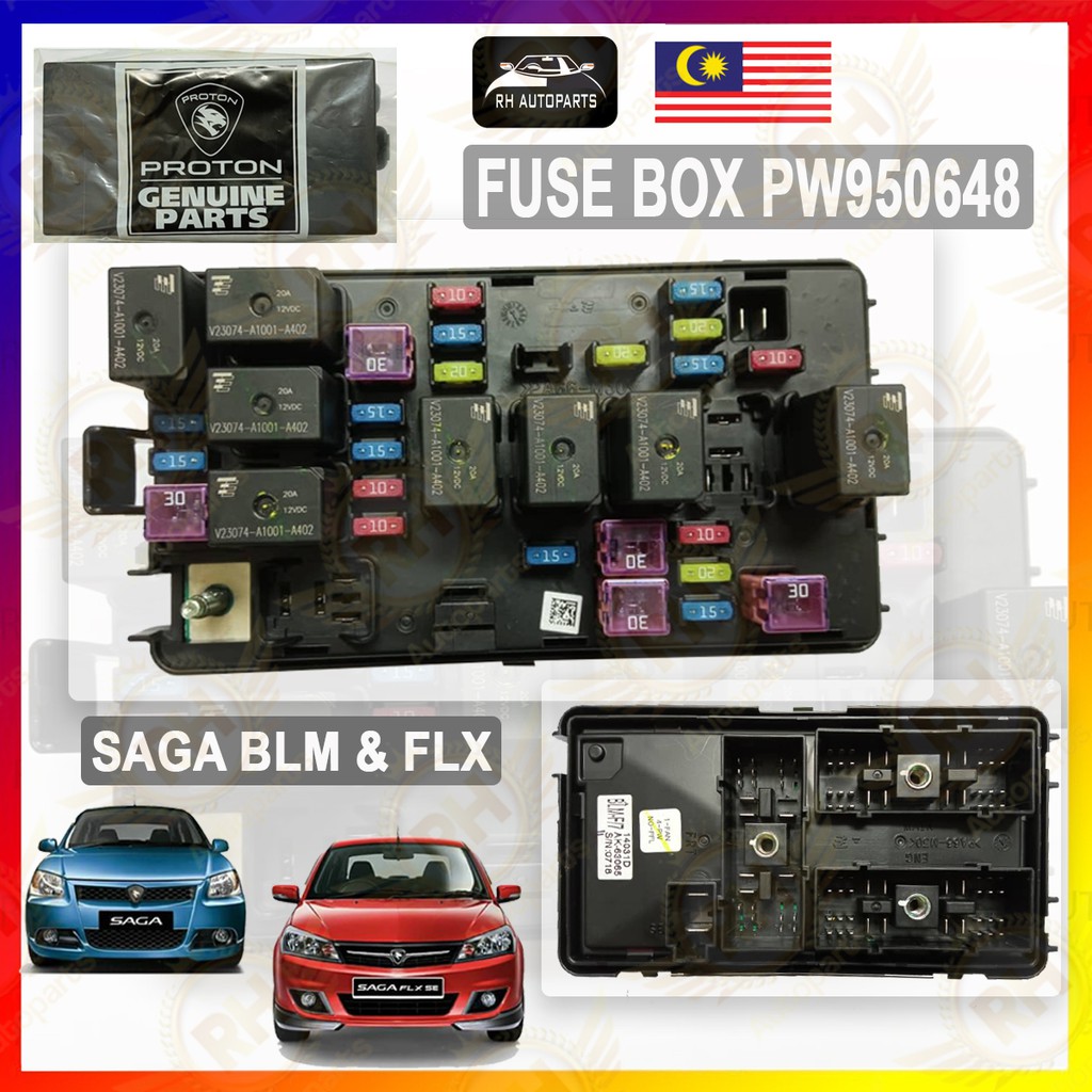 PW950648 Proton Saga BLM FL BLM FLX Fuse Box Junction Box with Relay